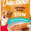 Delectables Lickable Treat Stew Wet Cat Treat with Real Chicken & Tuna