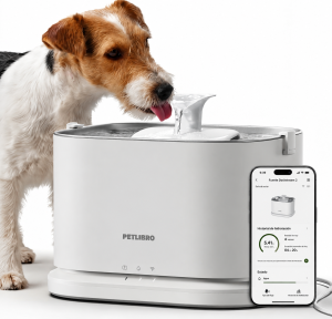 Fuente de Agua Silenciosa para Perros PETLIBRO con Bandeja de Acero Inoxidable