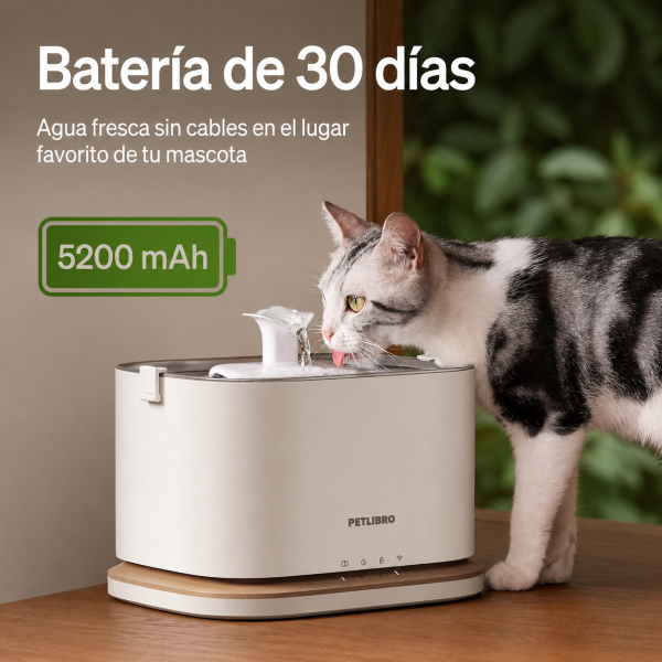 Fuente Inteligente para Gatos PETLIBRO Upgrade a Batería