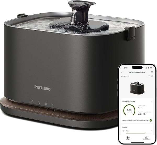 product_image_01 PETLIBRO Upgrade Cat Water Fountain, Cordless Battery