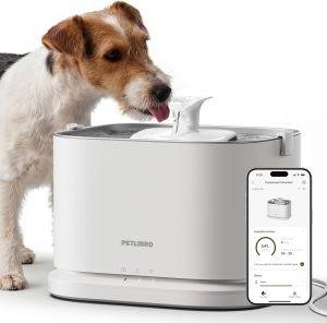PETLIBRO Quiet Dog Water Fountain Stainless Steel Tray