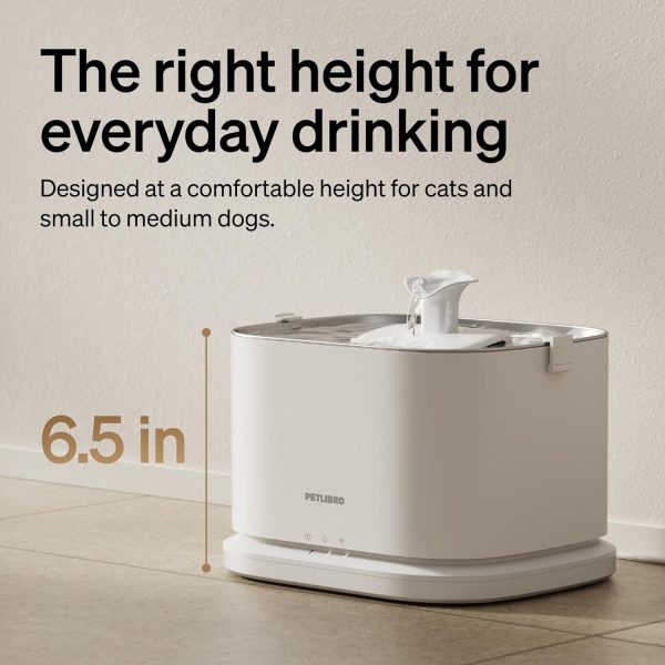 PETLIBRO Quiet Dog Water Fountain Stainless Steel Tray