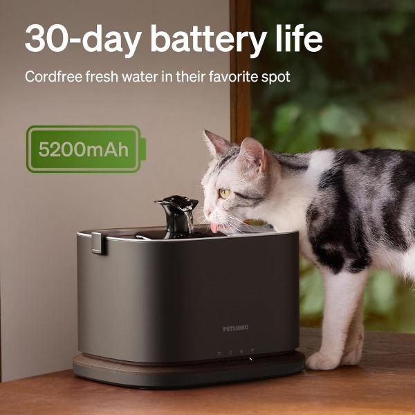 product_image_11 PETLIBRO Upgrade Cat Water Fountain, Cordless Battery