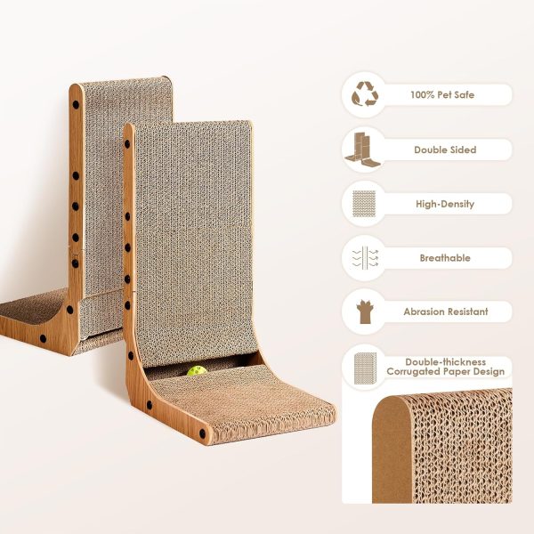 EHEYCIGA Cardboard Cat Scratcher for Indoor Cats