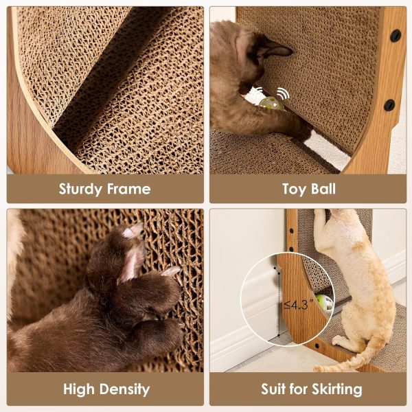 EHEYCIGA Cardboard Cat Scratcher for Indoor Cats