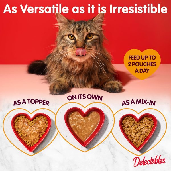 Delectables Lickable Treat Stew Wet Cat Treat with Real Chicken & Tuna