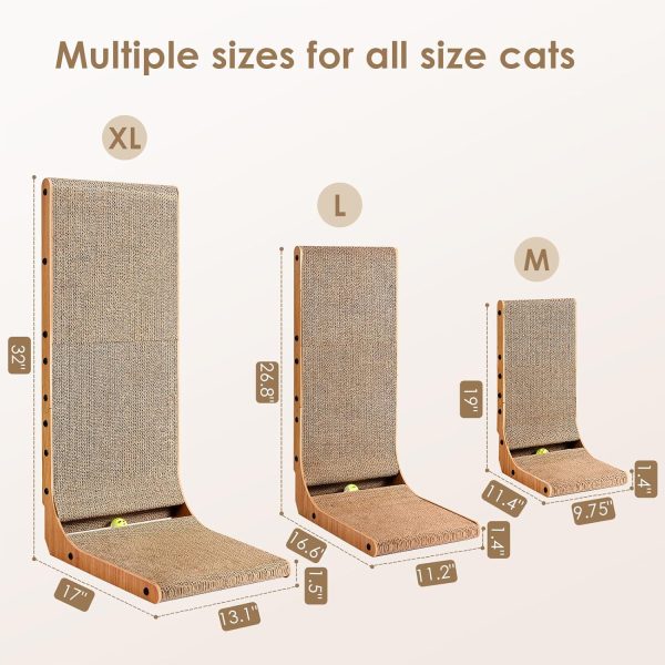 EHEYCIGA Cardboard Cat Scratcher for Indoor Cats