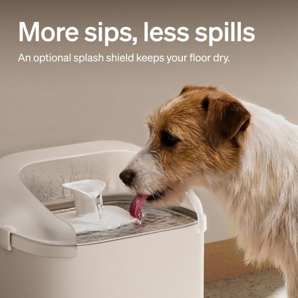PETLIBRO Quiet Dog Water Fountain Stainless Steel Tray
