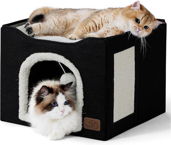 123 Bedsure Cat Beds for Indoor Cats - Large Cat Cave for Pet