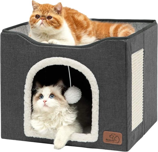 12345 Bedsure Cat Beds for Indoor Cats - Large Cat Cave for Pet