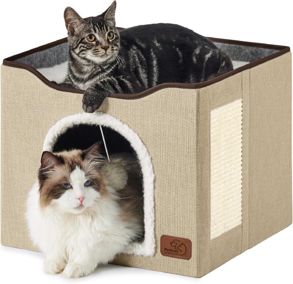 1234567 Bedsure Cat Beds for Indoor Cats - Large Cat Cave for Pet