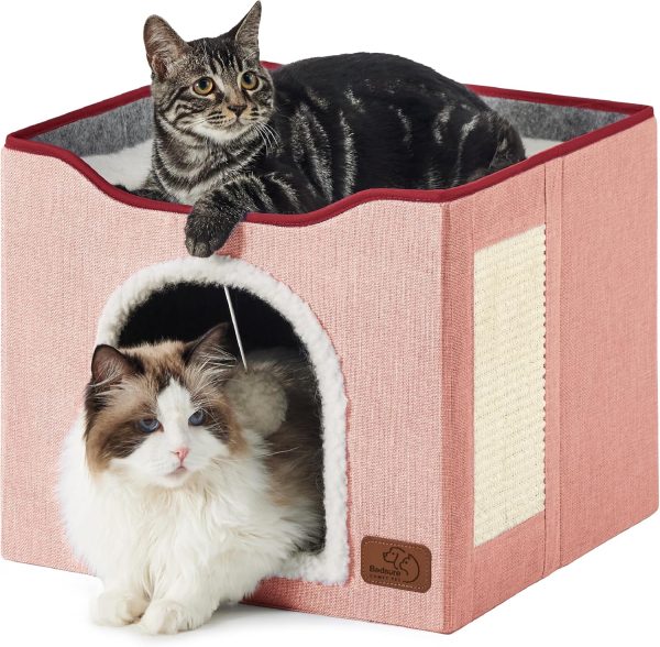 547621 Bedsure Cat Beds for Indoor Cats - Large Cat Cave for Pet