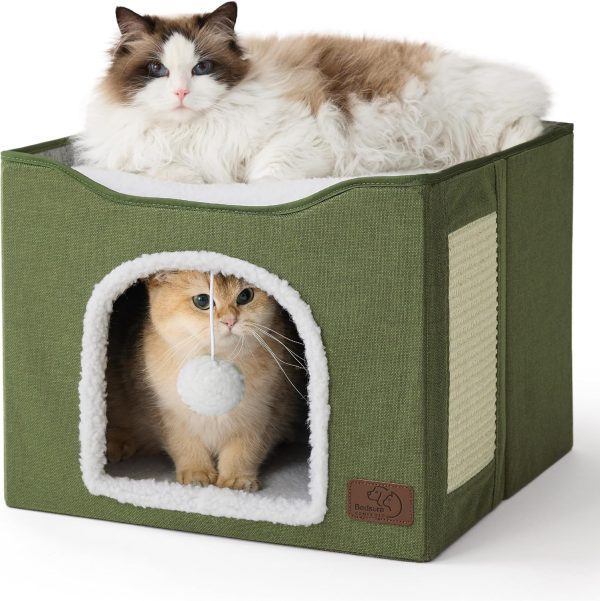 5642 Bedsure Cat Beds for Indoor Cats - Large Cat Cave for Pet