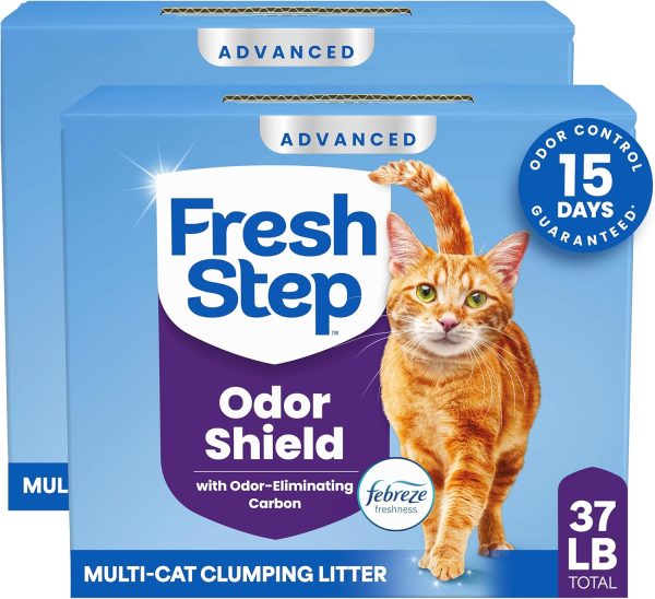 Fresh Step Advanced Odor Shield Multi Cat Clumping Litter with