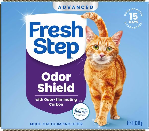 Fresh Step Advanced Odor Shield Multi Cat Clumping Litter with