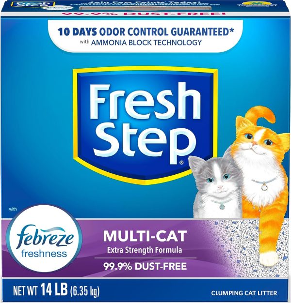 Fresh Step Advanced Odor Shield Multi Cat Clumping Litter with