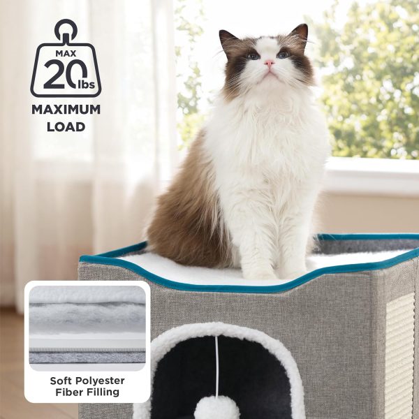 product_image_41 Bedsure Cat Beds for Indoor Cats - Large Cat Cave for Pet