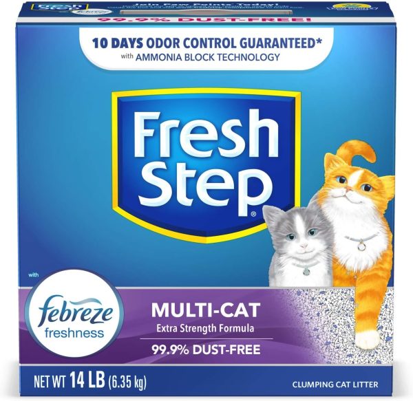 Fresh Step Advanced Odor Shield Multi Cat Clumping Litter with